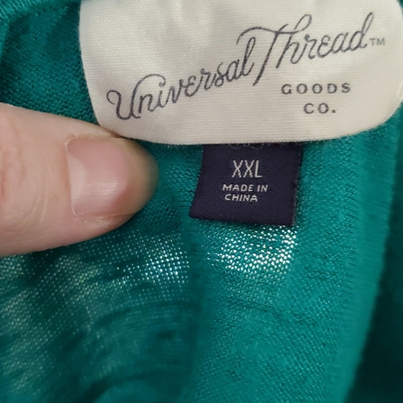 Universal Thread Sleevless V-neck Wrap Top Grn - Picture 3 of 7